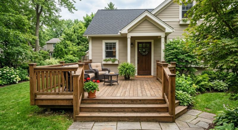 Front Deck Construction in Fairfield County, CT