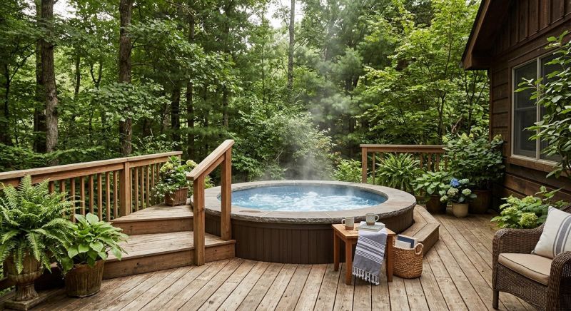 Hot Tub Deck Construction in Worcester, MA