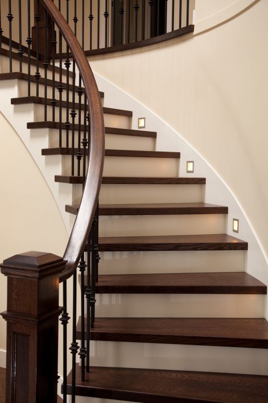 Curved Staircase Installation in Olathe, KS