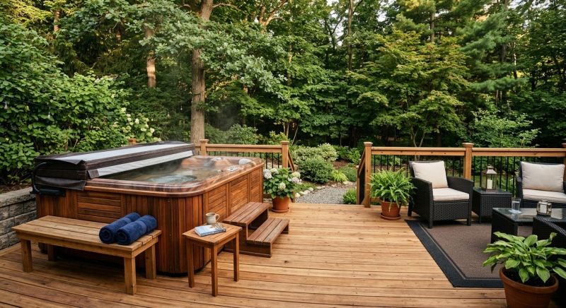 Hot Tub Deck Construction in Stamford, CT