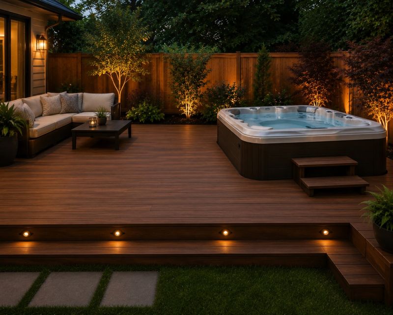 Hot Tub Deck Construction in Stamford, CT