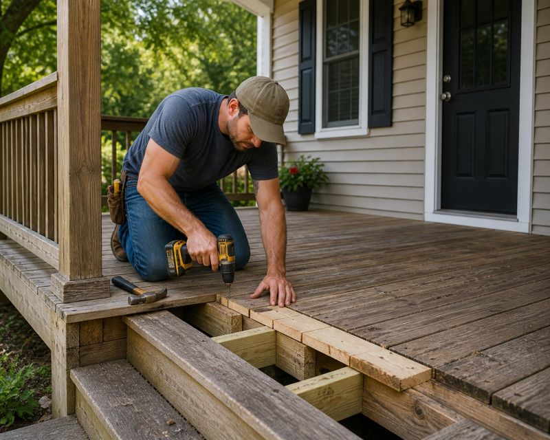 Redwood Deck Repair in Redmond, WA
