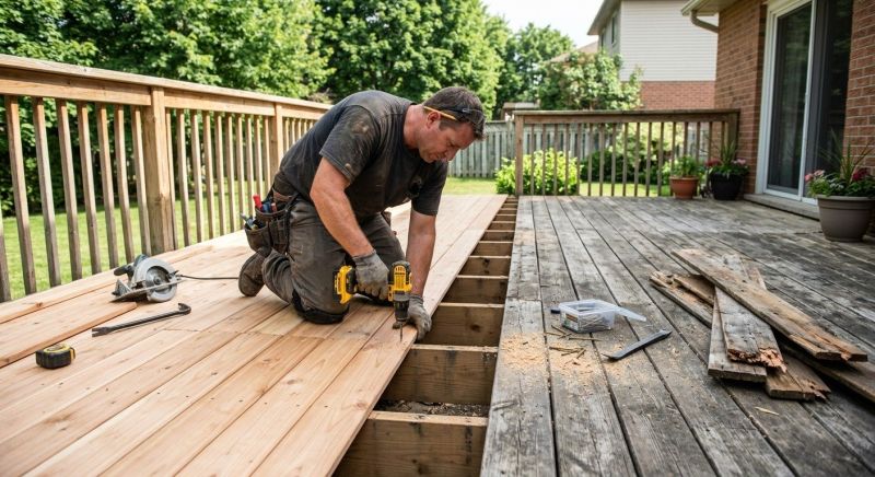 Redwood Deck Repair in Seattle, WA