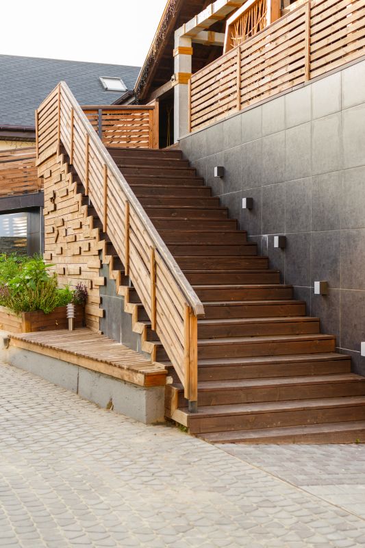 Wood Stair Railing Repair in Olathe, KS
