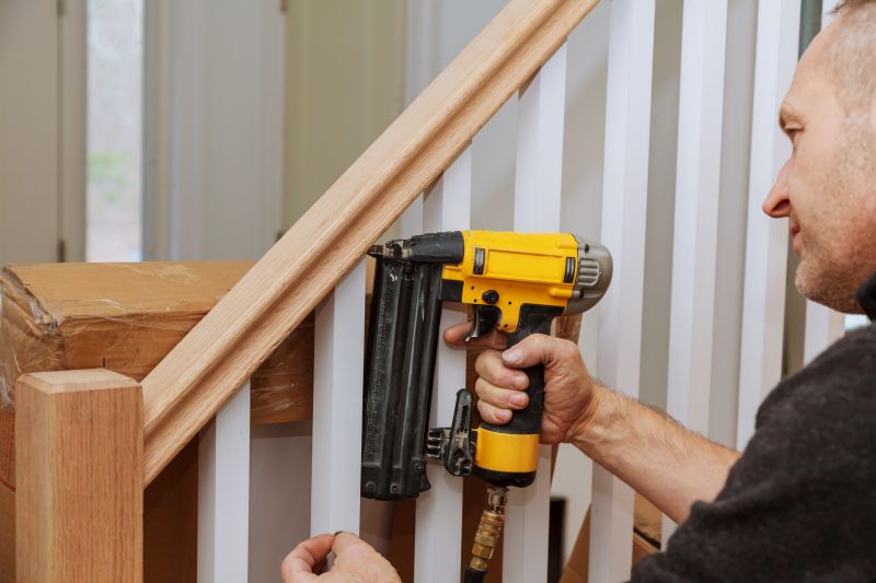 Wooden Banister Installation in Alpharetta, GA